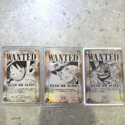 One Piece Trading Card Luffy Sabo Buggy Bounty Poster Individual Card - Image 1