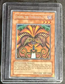 YUGIOH EXODIA THE FORBIDDEN ONE MC1-EN001 SECRET LIMITED ED NM/VLP - Image 1