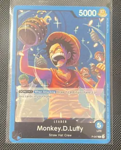 One Piece TCG - Monkey D. Luffy Promo Leader - P-047 (Unsealed) Battle Vol. 1 - Image 1