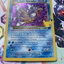 Pokemon Dark Gyarados TCG Holo Card Celebrations 8/82 - Image 2