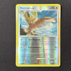Noctowl Reverse Holo 34/130 Diamond and Pearl Base Set Pokemon Card - Image 2
