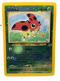 Ledyba 7/18 Reverse Holo SWIRL Southern Islands Pokemon Card - Image 1