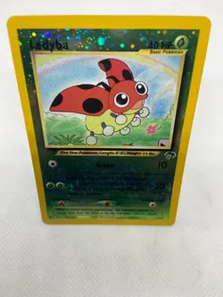 Ledyba 7/18 Reverse Holo SWIRL Southern Islands Pokemon Card - Image 3