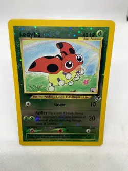 Ledyba 7/18 Reverse Holo SWIRL Southern Islands Pokemon Card - Image 4