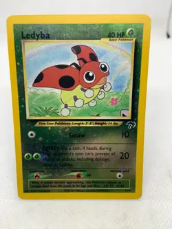 Ledyba 7/18 Reverse Holo SWIRL Southern Islands Pokemon Card - Image 5