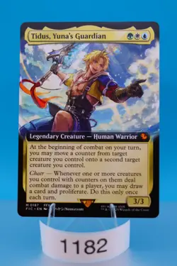 MTG Tidus, Yuna's Guardian (Extended Art) Commander: Final Fantasy Regular #187 - Image 1