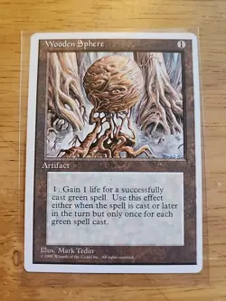 Wooden Sphere - Fourth Edition - MTG Magic - Uncommon - Artifact - Image 1