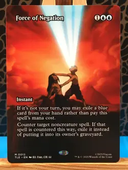 MTG - Force of Negation. Avatar: the Last Airbender Eternal. Borderless - Mythic - Image 1