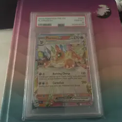 Pokemon Prismatic Evolutions Holo Flareon EX 014/131 PSA 10 Gem Mint - Image 1