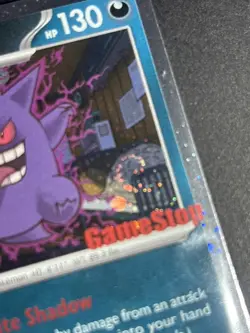 Pokemon Gengar Promo Holo Card GameStop PSA 10 Contender w/ DOUBLE SWIRL 🌀🌀 - Image 4