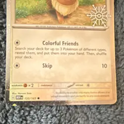 The Pokemon Company Eevee 133/165 MEW Basic 70 HP Stamped Holo Pokemon TCG - Image 3