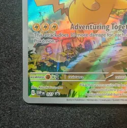 Pokemon TCG Pikachu SVP 027 Black Star Promo - Scarlet & Violet - NM/NM+ - Image 5