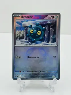 🔥Pokemon TCG-Bronzor-Master Ball Pattern-066/131-Prismatic Evolutions-M/NM!🔥 - Image 1