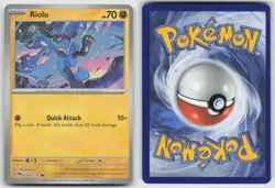 Riolu 050/131 Common Prismatic Evolutions Pokemon Masterball Reverse Holo NM - Image 3