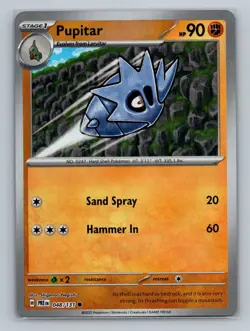 Pokemon SV: Prismatic Evolutions #048/131 Pupitar (Master Ball Pattern) - Image 1