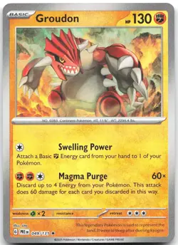 Groudon (Master Ball Pattern) - SV: Prismatic Evolutions (PRE) NM - Image 1