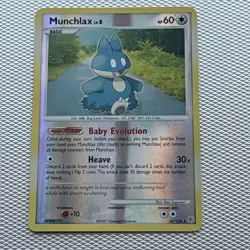 Munchlax Reverse Holo Rare Diamond Pearl Base Set 33/130 Pokemon - Image 1