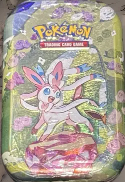 Pokemon TCG Scarlet & violet Prismatic Evolutions sylveon mini tin new sealed - Image 1