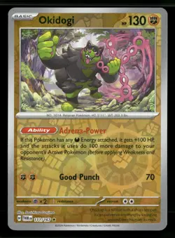 Okidogi (Master Ball Pattern) 057/131 Holo Prismatic Evolutions Pokemon Holo LP - Image 1