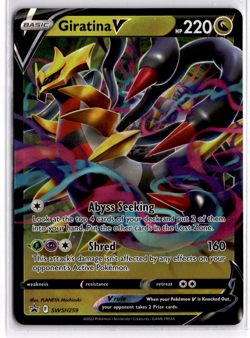 Pokemon TCG Giratina V SWSH259 Sword & Shield Black Star Promo Ultra Rare - Image 1