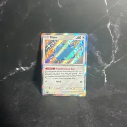 Pokemon TCG Ditto 201/091 (Baby Shiny) Holo Rare Paldean Fates - Image 1