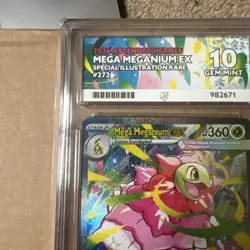 Pokemon Ascended Heroes Mega Meganium Ex 272/217 - Ace 10 Perfect Subgrades - Image 2