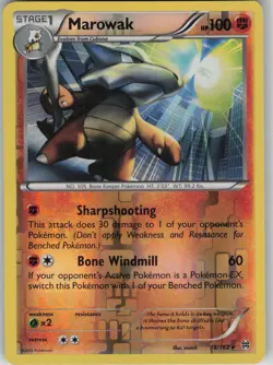 Marowak 78/162 BREAKthrough Pokemon Reverse Holo NM - Image 1