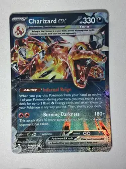 Charizard ex 054/091 Double Rare Paldean Fates Pokemon Near Mint - Image 1