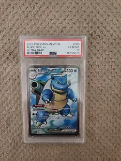 Blastoise EX 184/165 Holo Ultra Rare PSA 10 - Pokemon Scarlet & Violet 151 - Image 1