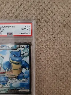 Blastoise EX 184/165 Holo Ultra Rare PSA 10 - Pokemon Scarlet & Violet 151 - Image 2