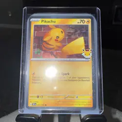 Pikachu Pokemon Day 2026 051/162 30th Anniversary Promo Pokemon TCG With Swirl - Image 1