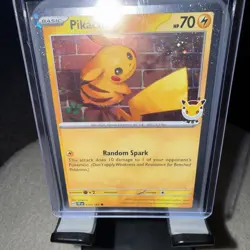 Pikachu Pokemon Day 2026 051/162 30th Anniversary Promo Pokemon TCG With Swirl - Image 2