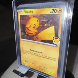 Pikachu Pokemon Day 2026 051/162 30th Anniversary Promo Pokemon TCG With Swirl - Image 3