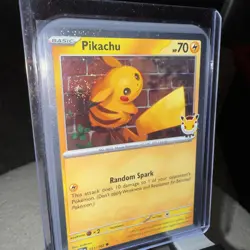 Pikachu Pokemon Day 2026 051/162 30th Anniversary Promo Pokemon TCG With Swirl - Image 5