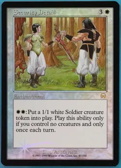 Security Detail FOIL Mercadian Masques PLD White Rare CARD (408369) ABUGames - Image 1