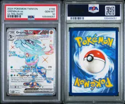 2024 Pokemon TWM En-Twilight Masquerade Greninja Ultra Rare Card #198 EX PSA 10 - Image 3