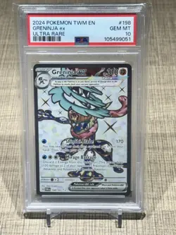 2024 Pokemon TWM En-Twilight Masquerade Greninja Ultra Rare Card #198 EX PSA 10 - Image 4
