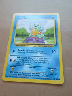 Squirtle - 63/102 - Common WOTC TCG—Base Set Pokemon Card - Image 5