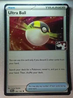 Ultra Ball 196/198 Uncommon Prize Pack Series Cards Pokemon Holo Near Mint - Image 1
