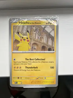 Pokemon TCG Pikachu At The Museum Jumbo Promo Card 2026 - Sealed - New - Image 1