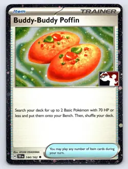 BUDDY-BUDDY POFFIN 144/162 UNCOMMON PRIZE PACK SERIES CARDS POKEMON HOLO NM - Image 1