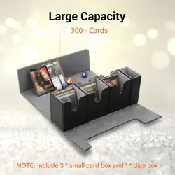 4 in 1 Commander Deck Box with Dice Tray for MTG - Trading Card Storage Box Hold - Image 1