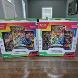 Pokemon First Partner Illustration Collection Series 1 Box Sealed lot of 2. - Image 1