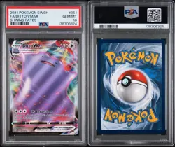 2021 POKEMON SWORD &SHIELD SHINING FATES #051 FA/DITTO VMAX SHINING FATES PSA 10 - Image 3