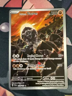 Paldean Tauros 218/193 Paldea Evolved Holo Illustration Rare Pokemon TCG NM - Image 1