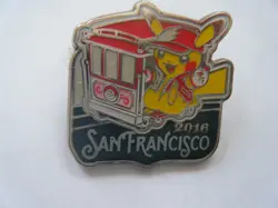 Pikachu San Francisco World Championships Pokemon Pin Badge Metal 2016 Enamel - Image 1