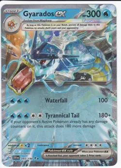 Gyarados ex 045/198 Double Rare Scarlet & Violet Pokemon Holo Lightly Played - Image 1