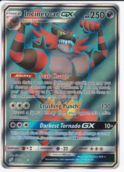 Incineroar GX 167/181 Ultra Rare Team Up Pokemon Holo Near Mint - Image 1