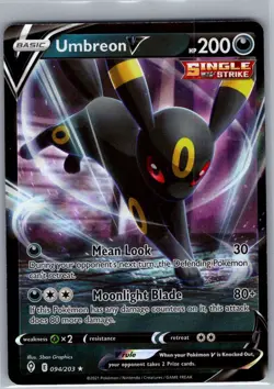 Umbreon V 094/203 SWSH07: Evolving Skies - Pokemon Card - NM - Image 1