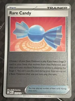 Reverse Holo Rare Candy 125/132 Common ME01: Mega Evolution Pokemon NM - Image 1